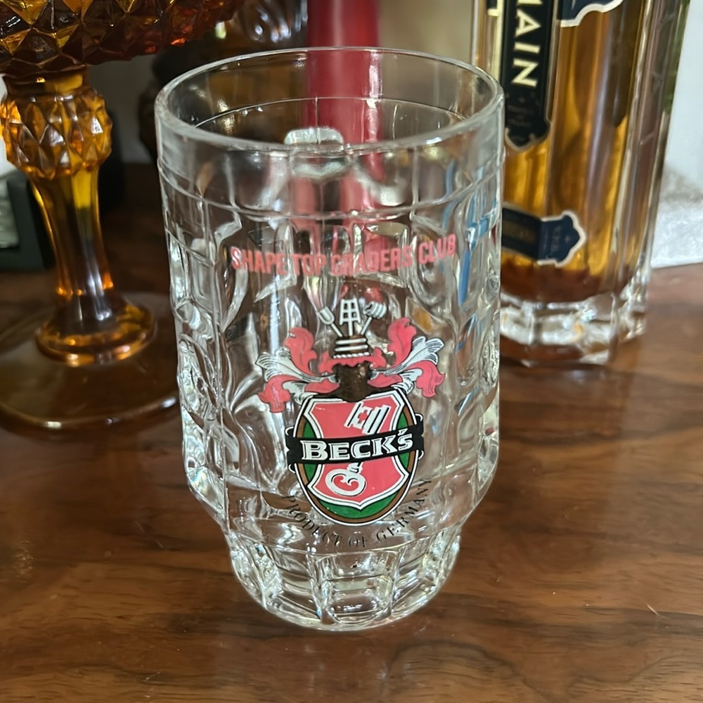 Vintage Becks Dimpled Beer Mug